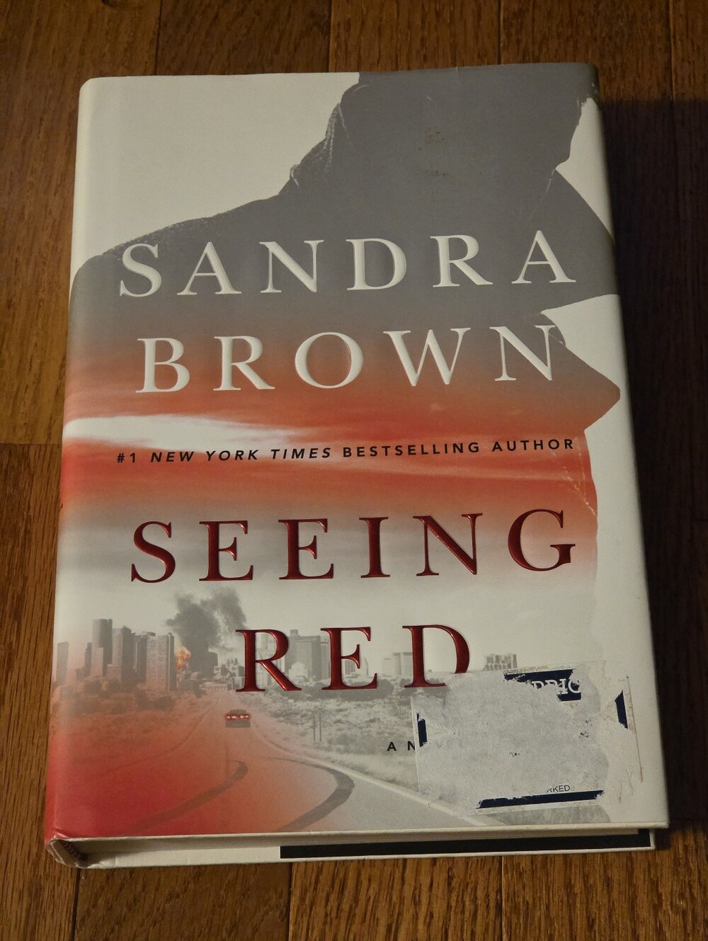 Sandra Brown Seeing Red — White and Red Hardcover Novel